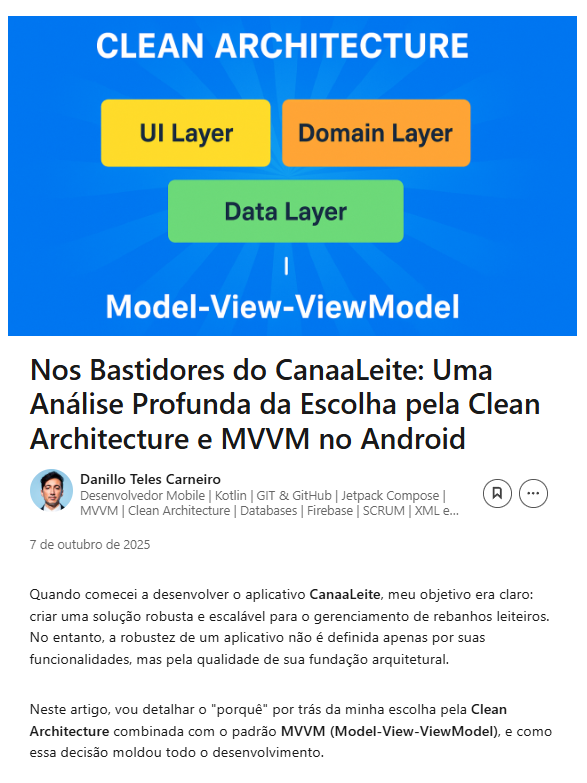 Banner do artigo sobre Arquitetura de Software no projeto CanaaLeite