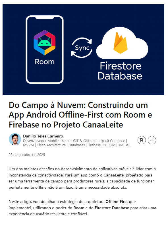 Banner do artigo sobre Banco de Dados local com Room e remoto com Firebase
