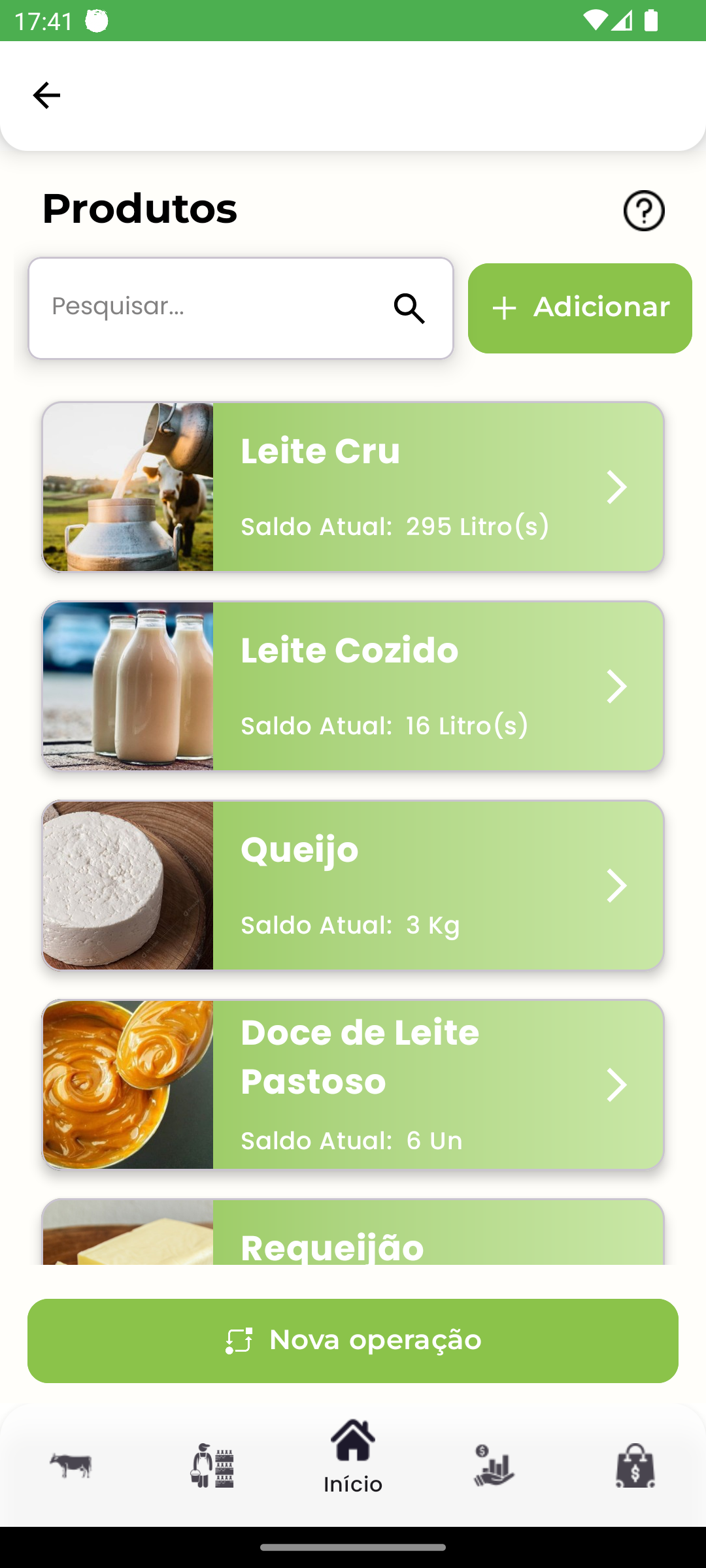 Gestão de Produtos e Estoque